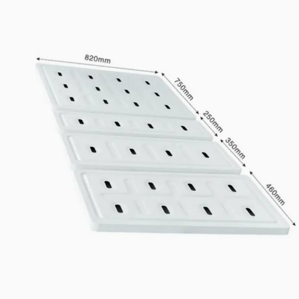820mm width 4 sections stamped bed panel