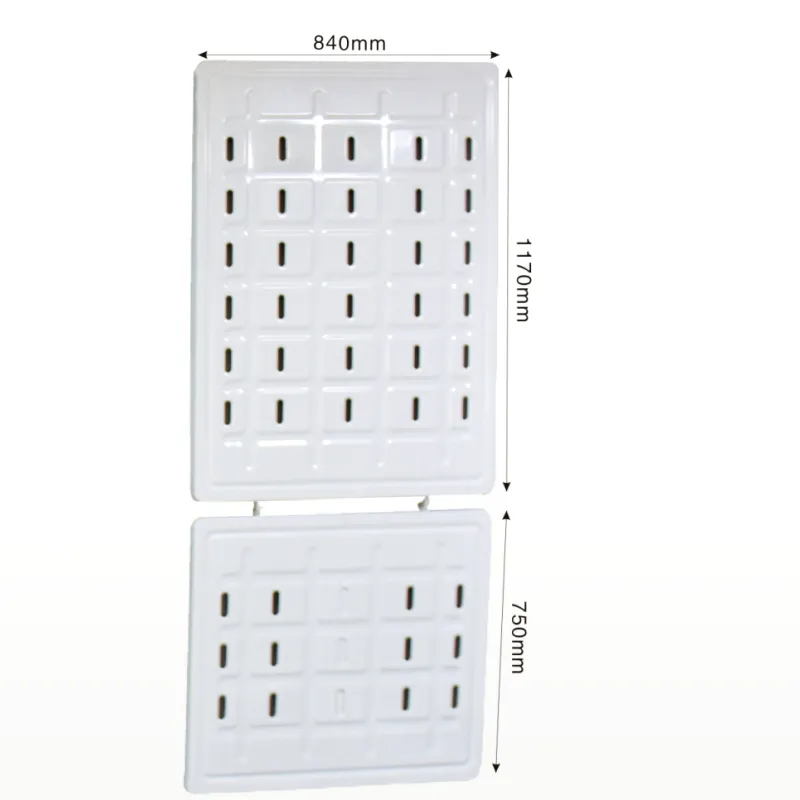 840mm widdth single crank stamped bed panel