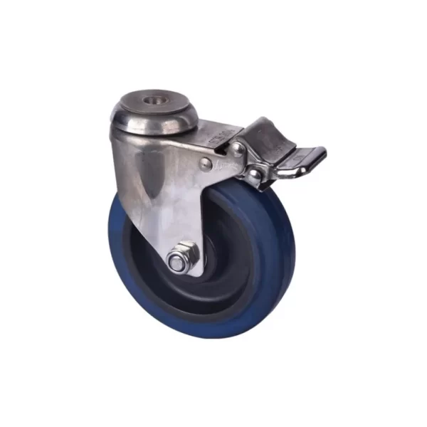 Factory Price High Elastic TPR Material 5 Inch Medical Bed Silent Caster Wheels