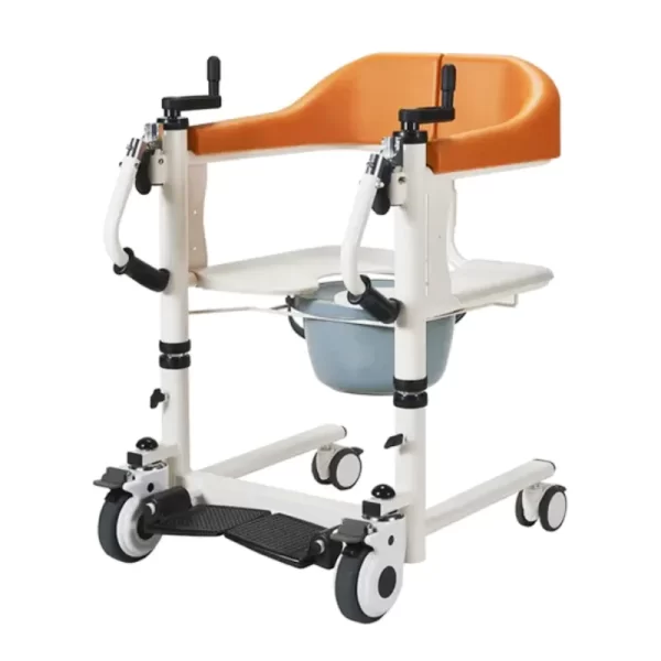Hand-cranking transfer chair