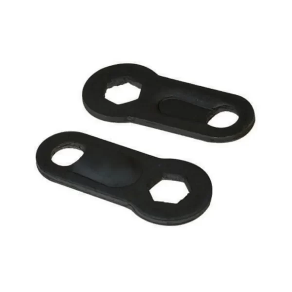 Hexagonal pad of central-locking brake