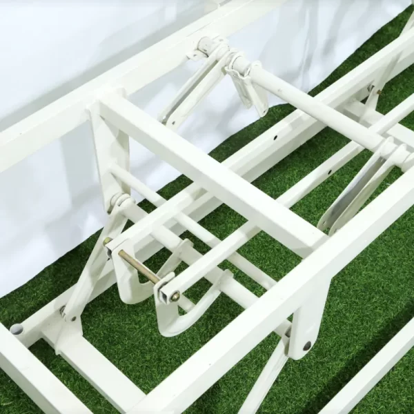 Manual three function hospital bed and metal parts