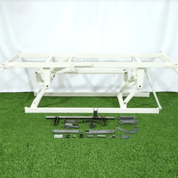 Manual three function hospital bed and metal parts