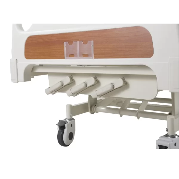 Manual three function hospital bed and metal parts